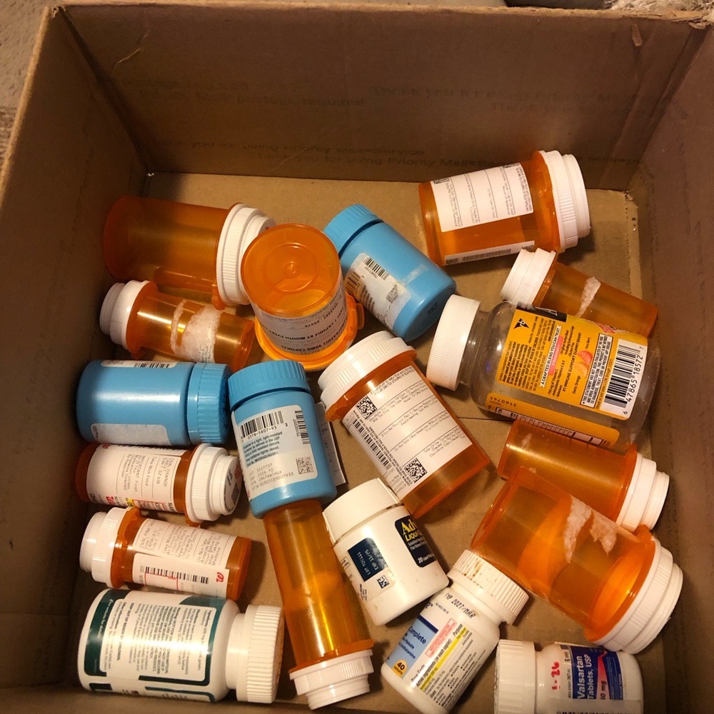 Assorted Empty Prescription Bottles